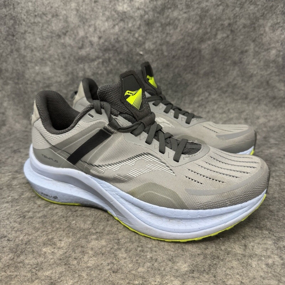 Saucony Tempus Womens 9W Gray Blue Athletic Running Shoes Sneakers S10721-17